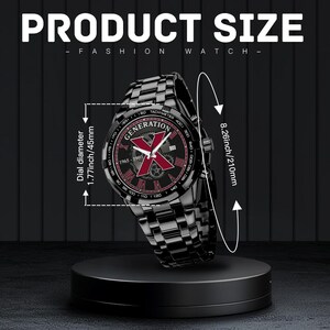 Warren Watch Co. "Timeless Attitude" Herrenuhr aus Metall | HD-Kristallspiegel & Premium-Riemen | Alltag bis Businesskleidung Bild 8
