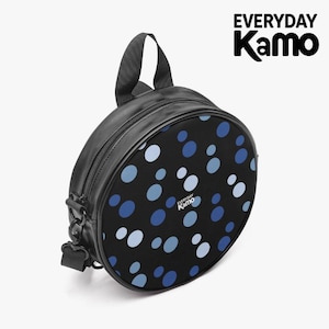 Everyday Kamo "Dot Dash" Rund Axelremsväska i PU-läder | Snygg och Praktisk