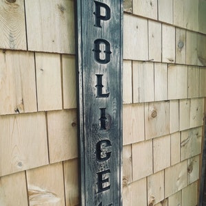 NYPD Police Carved Real Pine Wooden Sign - chose your precinct or department
