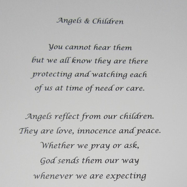 Angels and Children...A poem from my Heart