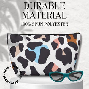 Leopard Print Accessory Pouch, Makeup Bag, Travel Bag, Portable Pouch for Women, Gift Idea, Cosmetic Pouch, Toiletry Bag, Organizer