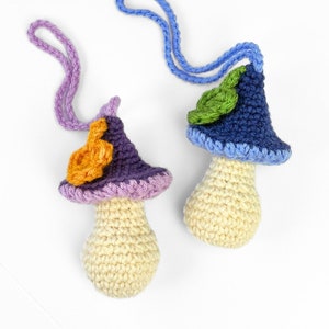 CROCHET PATTERN Mushroom Pouch Crochet Fantasy Dice Bag Pattern Ren Faire Costume Easy Amigurumi Toadstool Instant Digital Download PDF