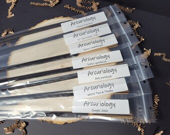 Incense Sample Pack. 22 scents Premium Small Batch Hand Dipped Incense Sticks. Highly Scented. Free burner with purchase. Made in the USA.