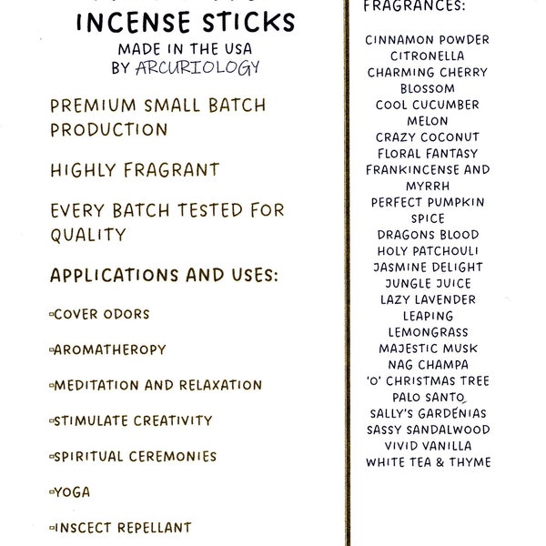 Premium Hand-Dipped Incense Sticks. Exceptionally Fragrant. The BEST incense sticks you can find anywhere