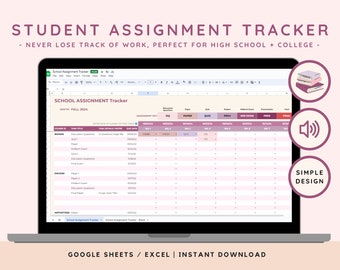 Suivi des devoirs du planificateur académique | Planificateur numérique de devoirs de lycée