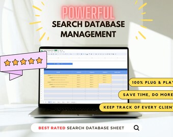 Client Tracker | Business Searchable Database Spreadsheet