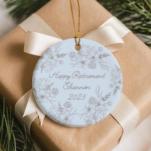 Retirement Gift for Women Coworker Gift Personalized Christmas Ornament Teacher Retirement Gift Nurse Retirement Gift Custom Ornament