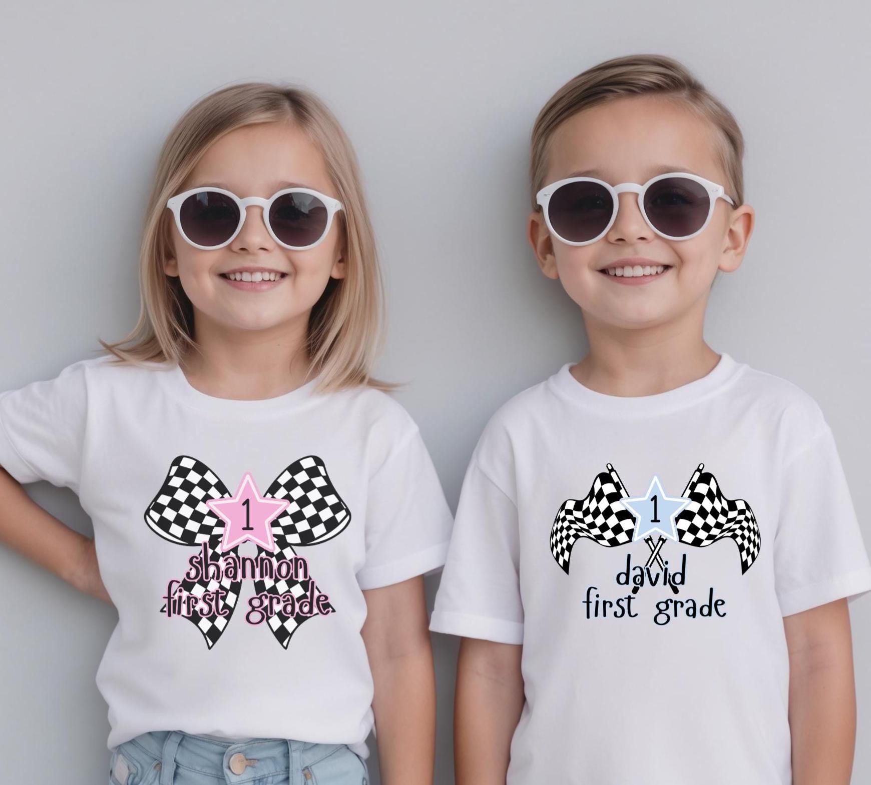Checkered Shirt for Boys Back to School Shirt Grade Level Shirt for Boys Custom Back to School Shirt Comfort Colors Shirt Elementary Shirt