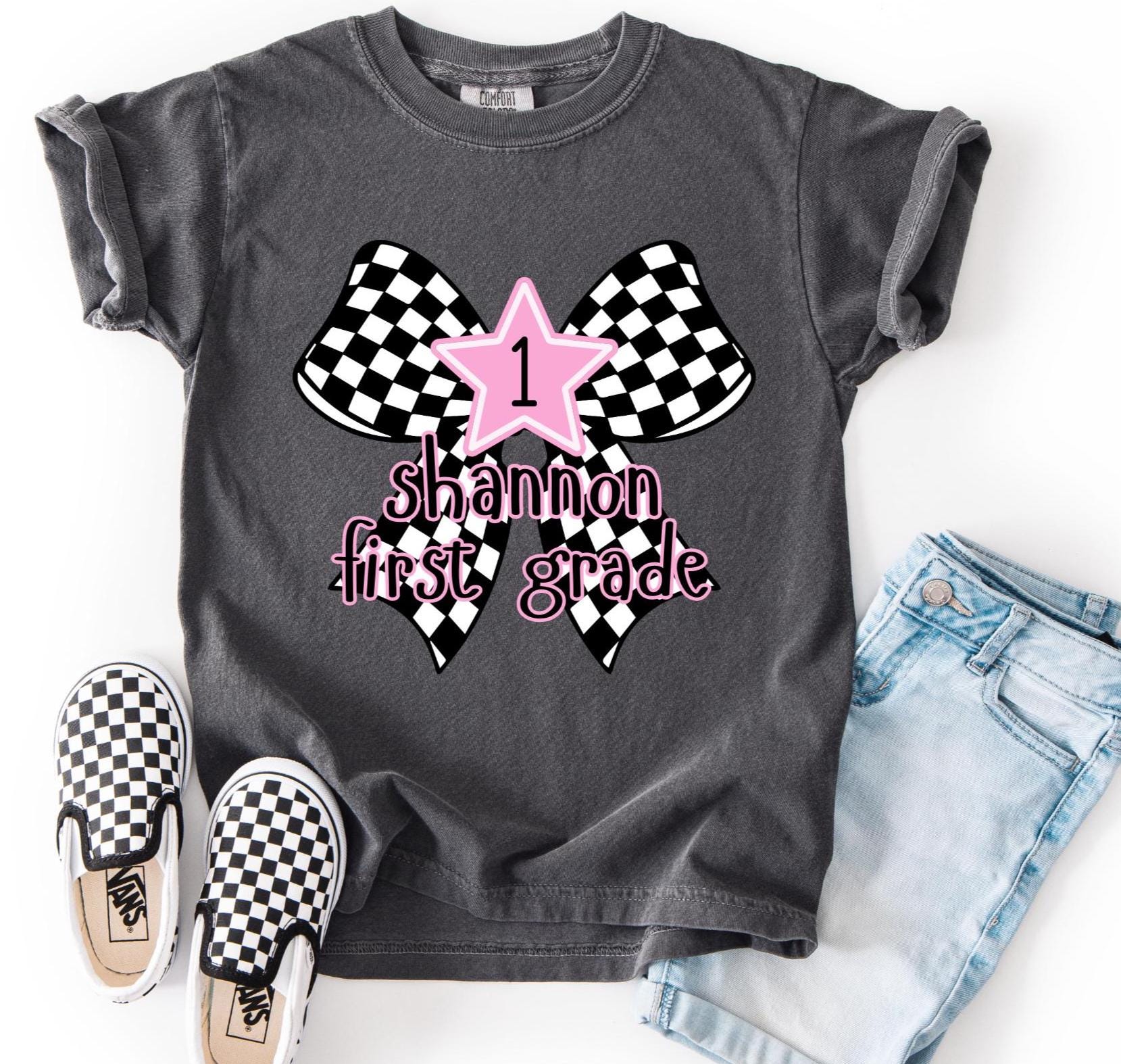 Back to School Shirt Girls Back to school Shirt First Grade Shirt Pre-K Shirt Kindergarten Shirt Elementary School Shirt Comfort Colors Tee