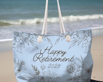 Pensioen cadeau voor vrouwen collega gepersonaliseerde draagtas pensioen geschenken verpleegkundige pensioen cadeau leraar pensioen cadeau aangepaste strandtas