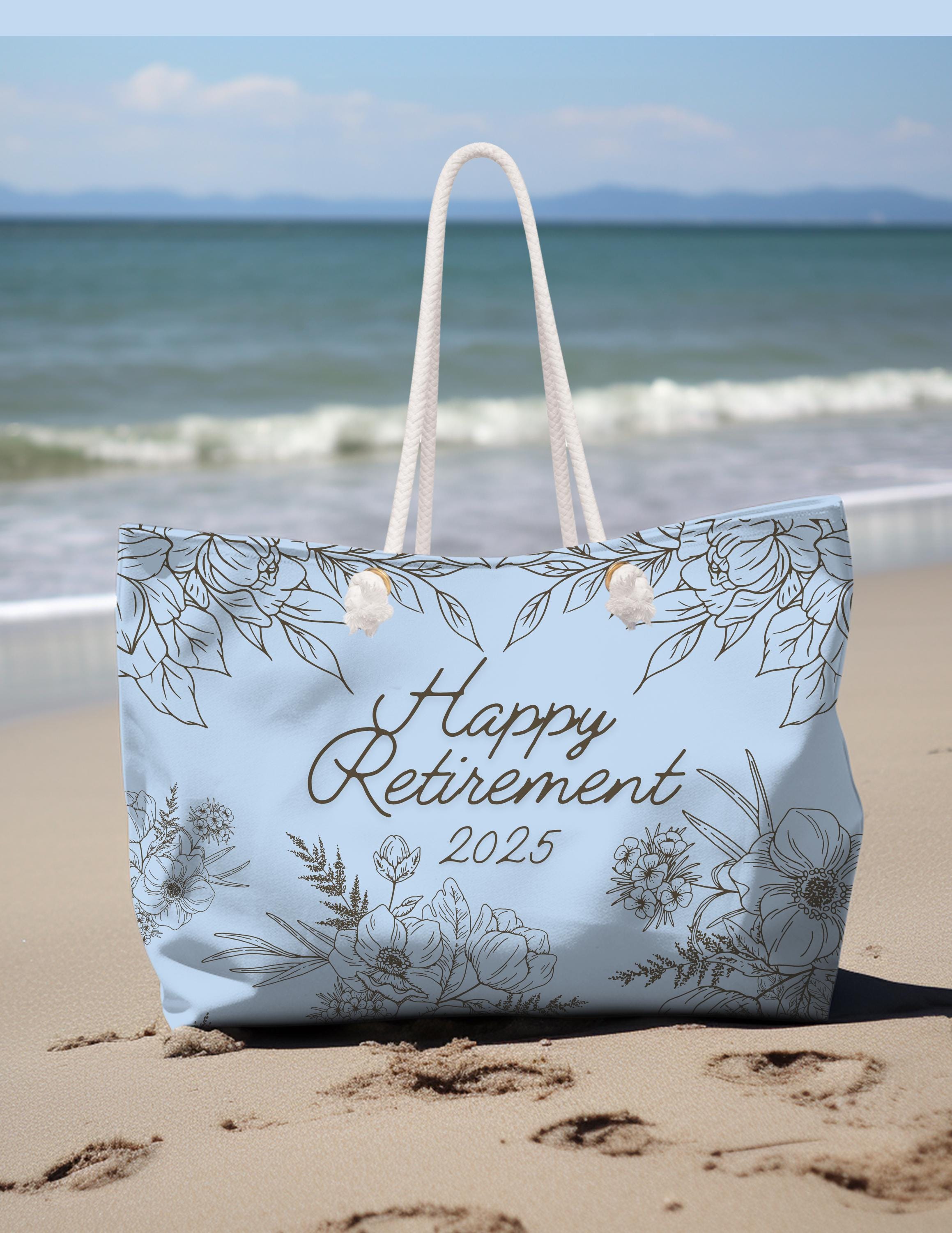 Ruhestand Geschenk für Frauen Mitarbeiter personalisierte Tote Bag Geschenke Ruhestand Geschenke Krankenschwester Ruhestand Geschenk Lehrer Ruhestand Geschenk individuelle Strandtasche