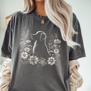 Golden Retriever Shirt Komfort Farben Vintage Hund Mama T-Shirt Hundeliebhaber T-Shirt Neue Golden Retriever Geschenke für Hundeliebhaber Goldie Shirt für Sie