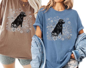 Black Labrador Retriever Comfort Colors T-Shirt Lab Mom Shirt Labrador Retriever Gifts Dog Tshirt Gift for Lab Owner Black Lab Lover