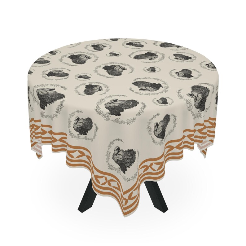Thanksgiving Tablecloth Turkey Tablecloth Square Round Oval Rectangle