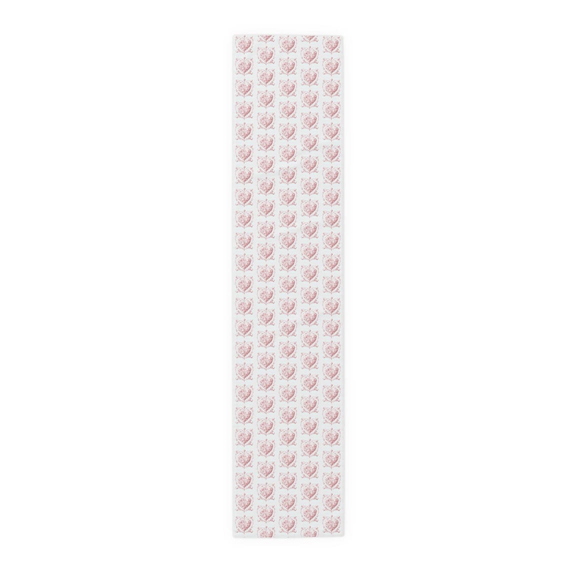 Valentines Day Table Runner Pink Table Runner Toile Heart Table Runner ...