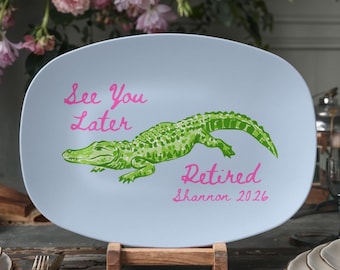 Gepersonaliseerde pensioen cadeauschotel aangepaste afscheids waardering bord voor baas collega leraar verpleegkundige of politie aandenken Home Decor