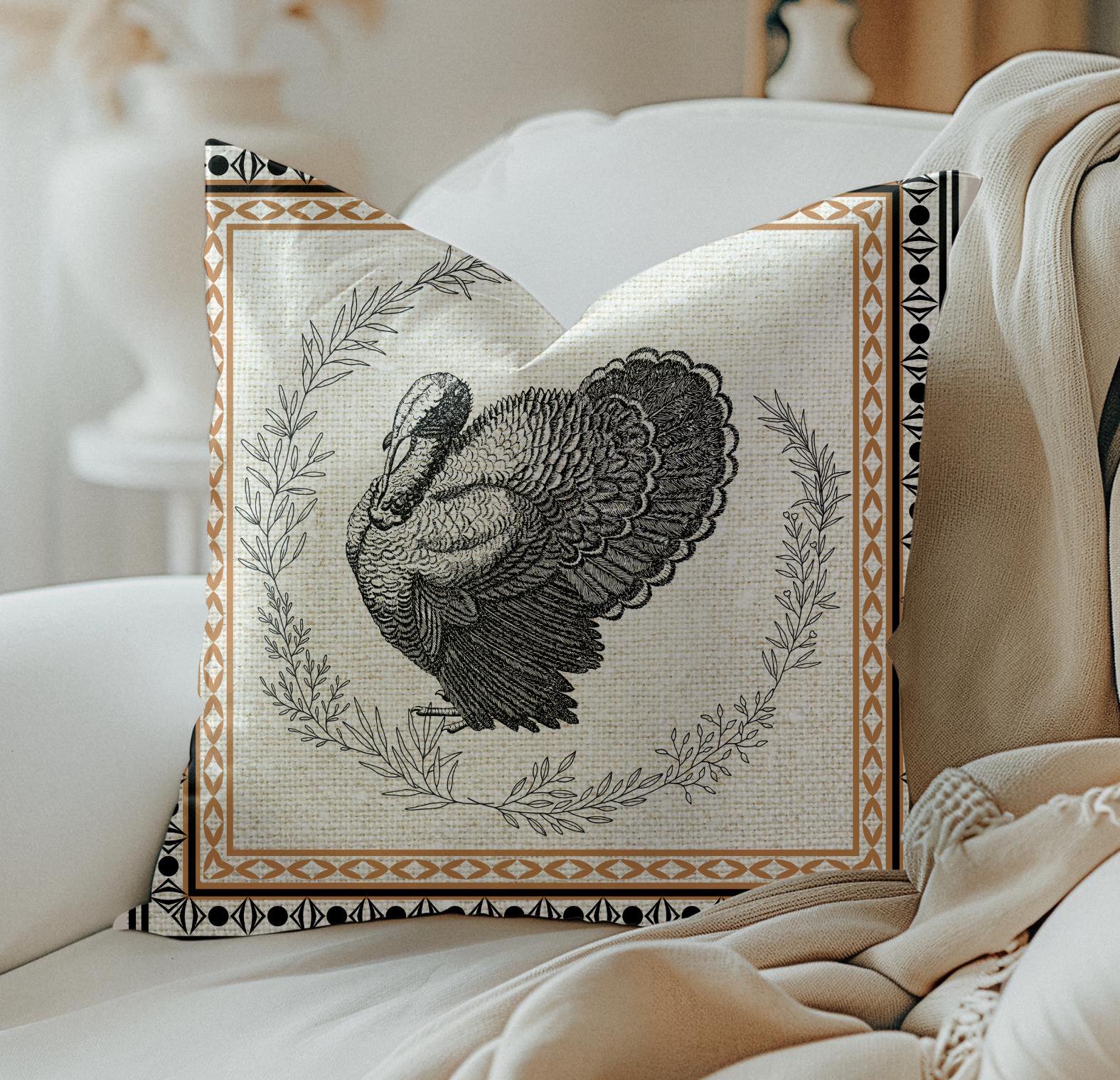 Turkey Pillow Etsy