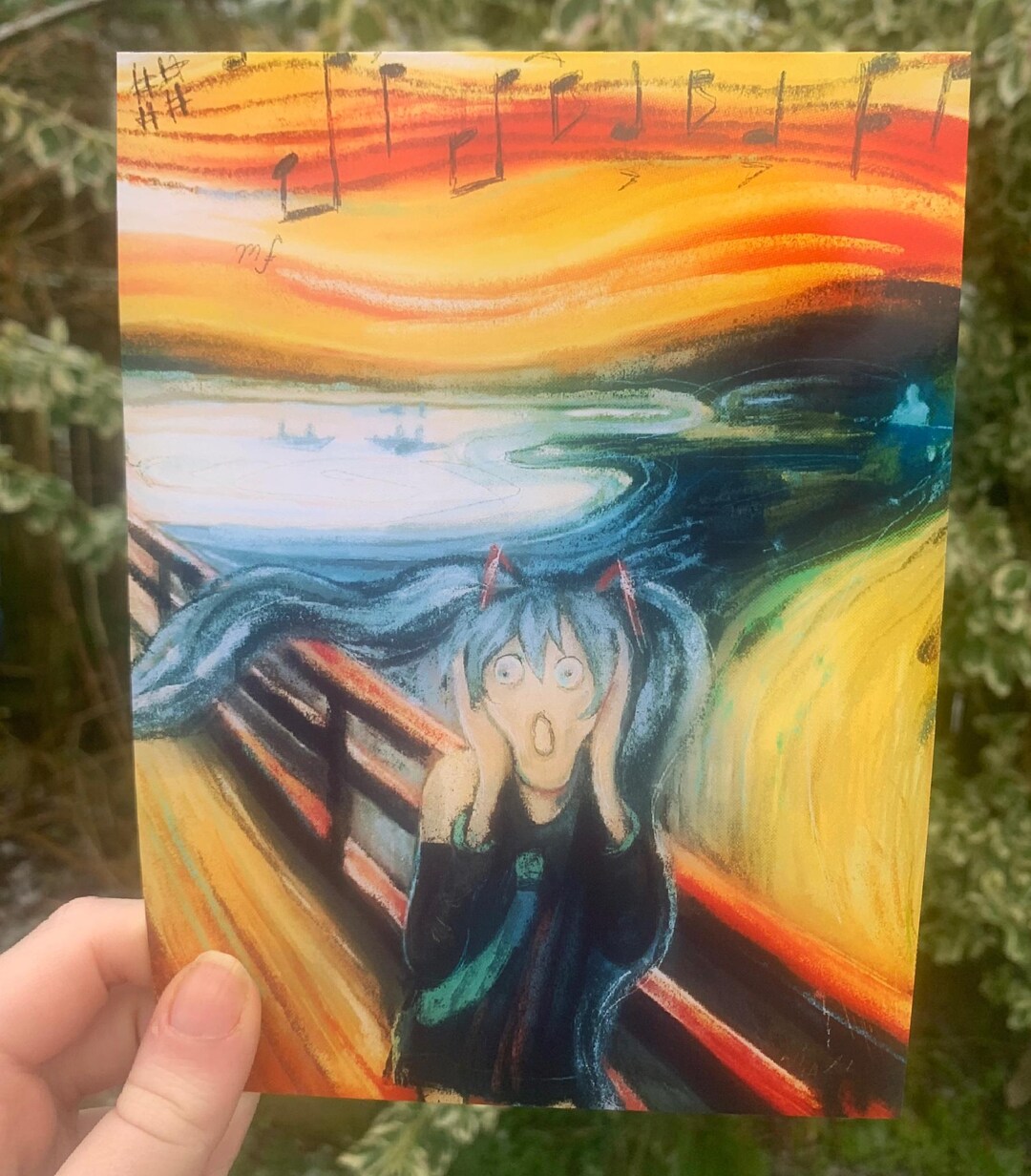 The Miku Scream Print - Etsy