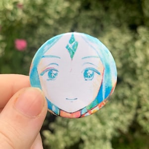 Phos Metal Pin Badge - Anime Style (1.5-inch)