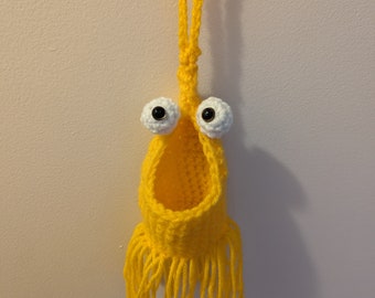 Crochet yip yip vehicle rearview mirror decor