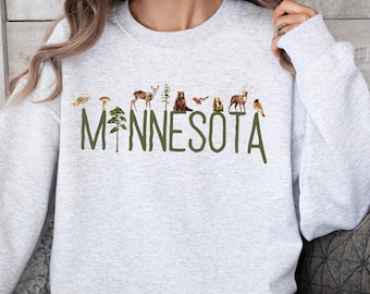 Minnesota Sweatshirt, MN, Minnesota, Minnesota Shirt, Zustand Sweatshirt, North Shore, Minnesota Geschenk, Umzugsgeschenk, Minnesota machte Geschenke