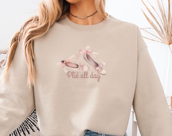 Ballerina sweatshirt, ballet shirt, gift for dance teacher, ballerina shirt, ballet sweatshirt, dance teacher sweatshirt, ballet sweater