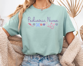 Pediatric nurse shirt, pediatric nurse t-shirt, pediatric nurse gifts, pediatric nurse gift, pediatric nurse tshirt, peds nurse shirt, PICU