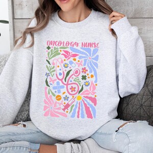 Oncology nurse sweatshirt, oncology nurse shirt, oncology nurse gift, oncology rn, cancer care nurse, oncology sweater, oncology crewneck