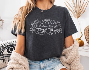 Pediatric nurse shirt, pediatric nurse t-shirt, pediatric nurse tee, pediatric nurse gift, pediatric nurse gifts, pediatric nurse tshirt