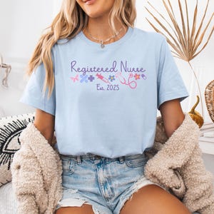 Registered nurse shirt, custom registered nurse shirt, nurse graduation gift, registered nurse gifts, personalized registered nurse gift, RN