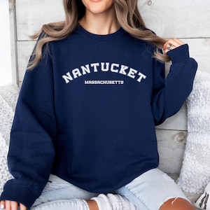 Nantucket Massachusettsetts sweatshirt, coastal granddaughter shirt, Nantucket shirt, Nantucket, Massachusetts shirt, Nantucket crewneck