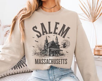 Salem Massachusetts sweatshirt, Salem Massachusetts shirt, witch crewneck, Halloween witch sweatshirt, Salem trip, witch sweater, witch tee