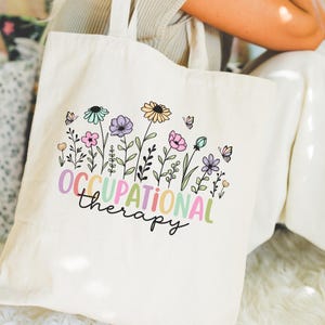 Occupational therapy tote bag, occupational therapist tote bag, ot tote bag, occupational therapist graduation gift, ot gift, ot gifts