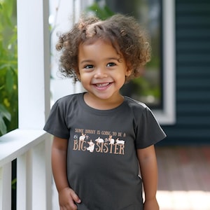 Easter big sister shirt, bunny big sister shirt, Easter bunny baby reveal, Big sister toddler t-shirt, spring big sister announcement shirt