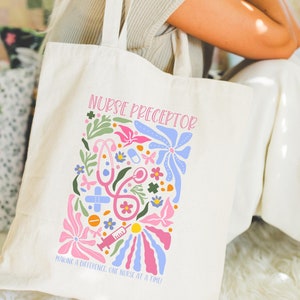 Nurse preceptor tote bag, gift for nurse preceptor, nurse preceptor gift, nurse preceptor thank you gift, nurse educator gift