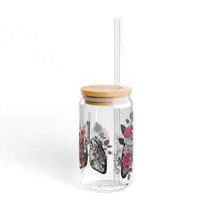 Respiratory therapist iced coffee glass cup, respiratory therapist tumbler, respiratory therapist gift, rt gifts, rt graduation gifts image 5