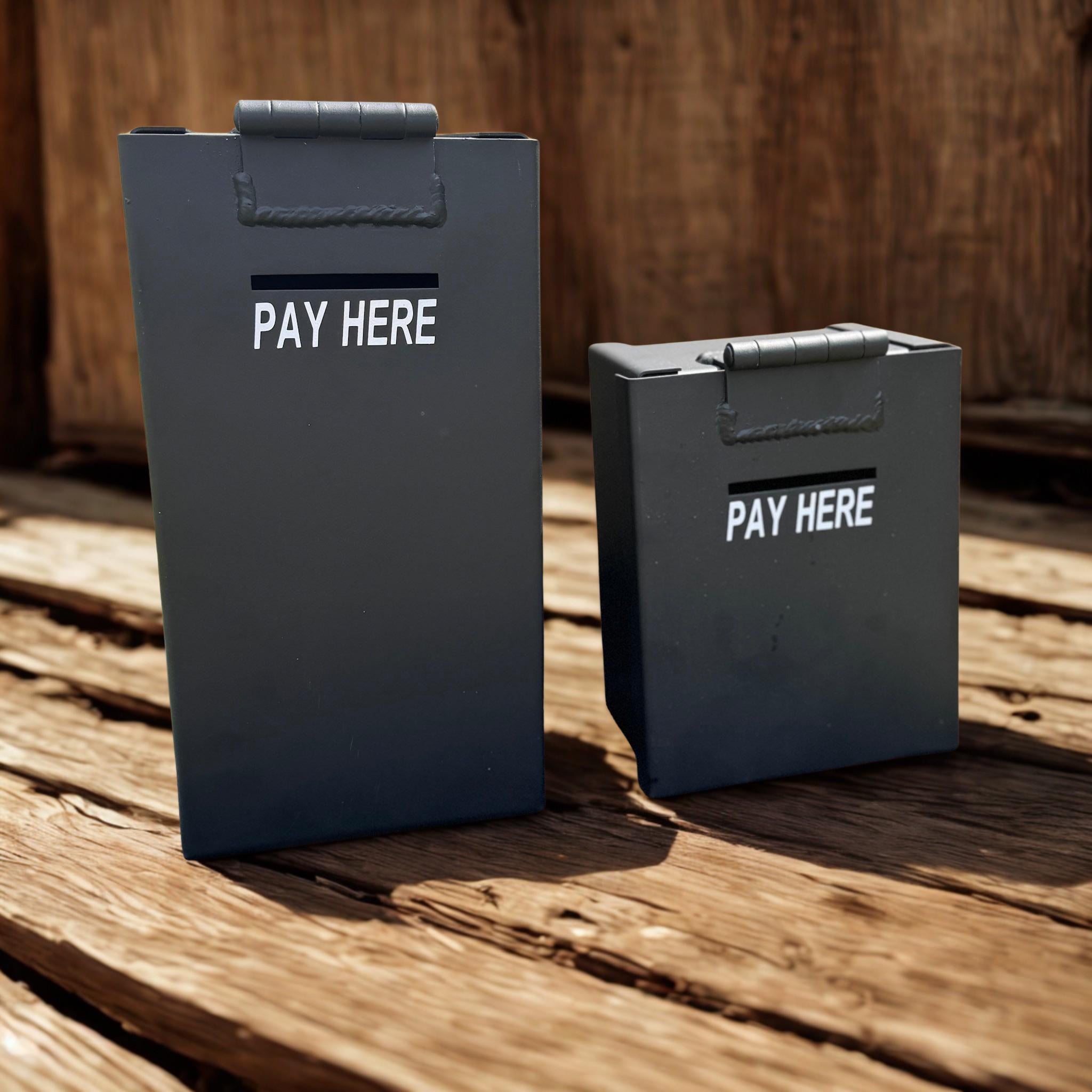 Small Black Metal Honor Box: Roadside Stand Payment Safe - Etsy