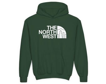 Kids PNW The North West Portland Youth Hoodie. Rep the Pacific Northwest (Multiple Color Options)