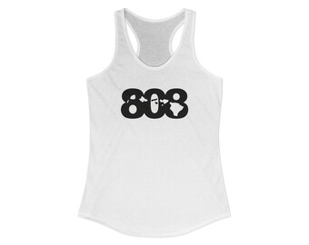 808 Hawaiian Islands Tank Top - Women's Ideal Racerback Tank. Rep the 808 State with this comfy and stylish apparel (Multiple Color Options)