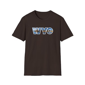Majestic Grand Tetons WYO T-shirt - Unisex Softstyle T-shirt. Represent Wyoming with this stylish apparel (Multiple Color Options)