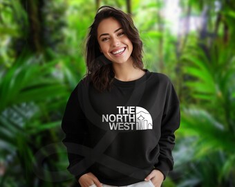 PNW The North West Seattle Sweatshirt - Unisex Crewneck Sweatshirt. Rep the Pacific Northwest (Multiple Color Options)