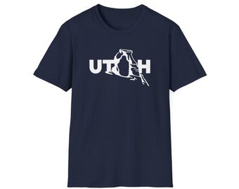Utah Arches T-Shirt - Delicate Arch Adventure. Arches National Park Shirt. Unisex Softstyle T-Shirt. (Multiple Colors Available)