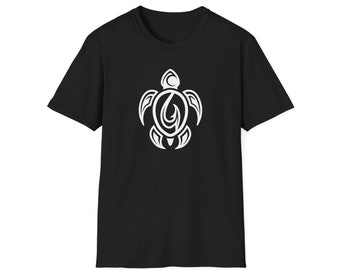 Fish Hook Honu Sea Turtle Shirt - Unisex Softstyle T-Shirt. Life is as chill as the beach when you wear this comfy and stylish apparel.