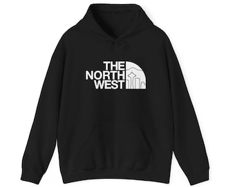 PNW The North West Seattle Hoodie - Unisex Hooded Sweatshirt. Rep the Pacific Northwest (Multiple Color Options)
