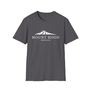 Oregon Mount Hood T-Shirt - Unisex Softstyle T-Shirt. (Multiple Colors Available)