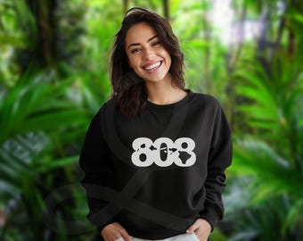 808 Hawaiian Islands State Sweatshirt - Unisex Crewneck Sweatshirt. Rep the 808 State with this stylish outerwear (Multiple Color Options)