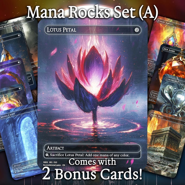 Mana Rocks Set (A) - Custom MTG Cards, Premium MTG Cards, Proxy Cards, Commander Proxy, Magic Cards
