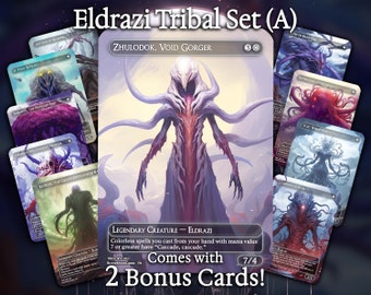 Conjunto tribal Eldrazi (A) - Tarjetas MTG personalizadas, tarjetas MTG premium, tarjetas proxy, proxy comandante, tarjetas mágicas