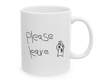 Ateez Please Leave Meme Mug - Atiny Kpop Gift