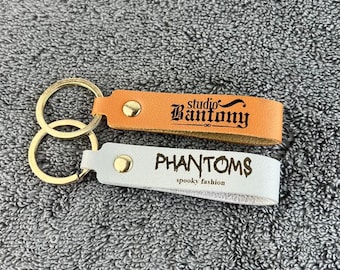 Personalisiertes Firmenlogo aus Leder als Schlüsselanhänger: Corporate Brand Accessoire